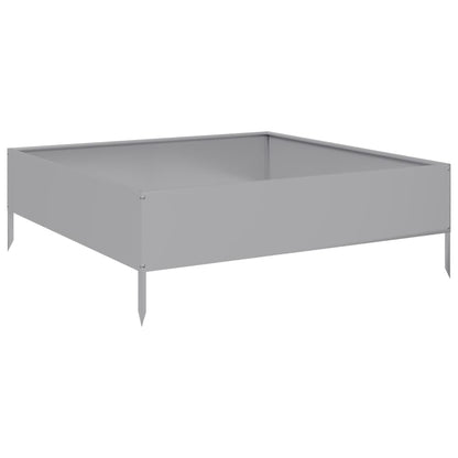 Plantenbak verhoogd 100x100x33,5 cm gegalvaniseerd staal