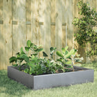 Raised planter 100x100x33.5 cm galvanized steel