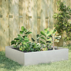 Raised planter 100x100x25 cm stainless steel