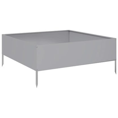 Plantenbak verhoogd 100x100x25 cm gegalvaniseerd staal
