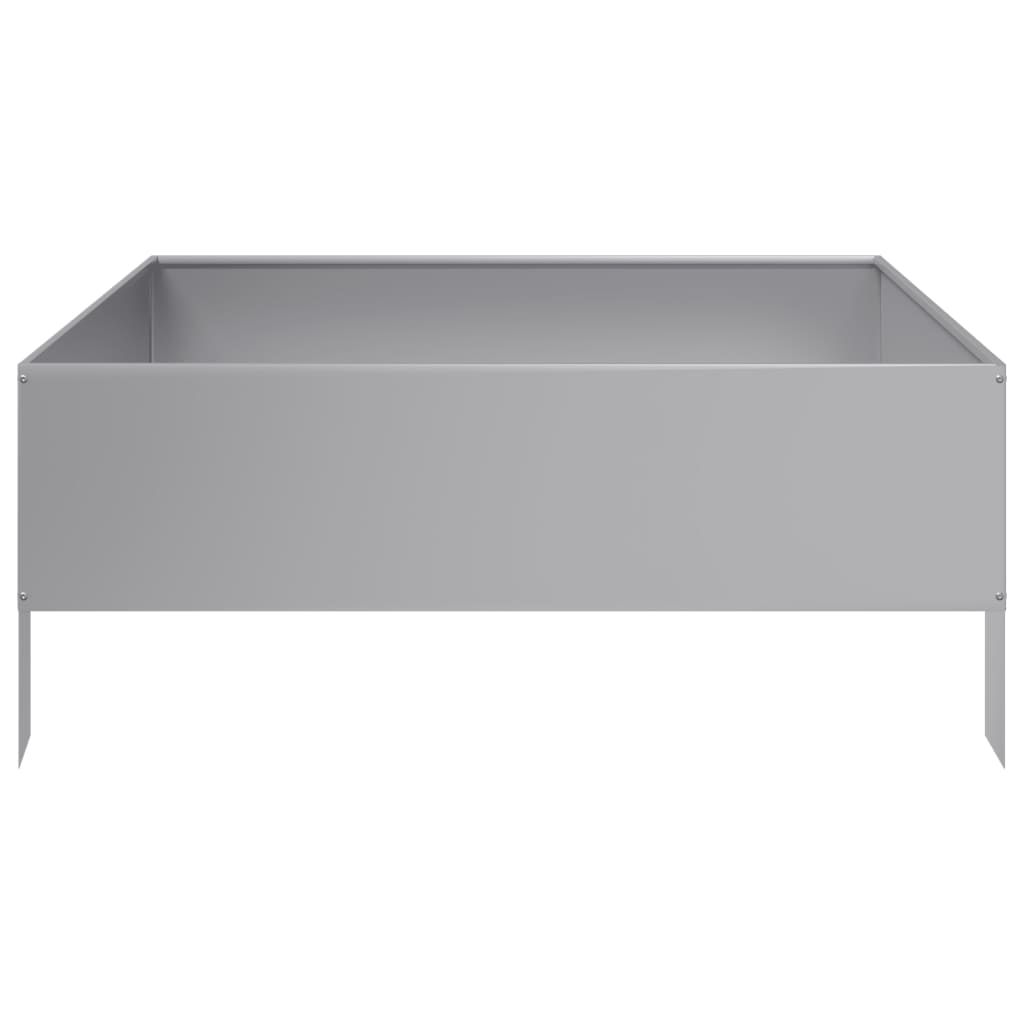 Plantenbak verhoogd 100x100x25 cm gegalvaniseerd staal