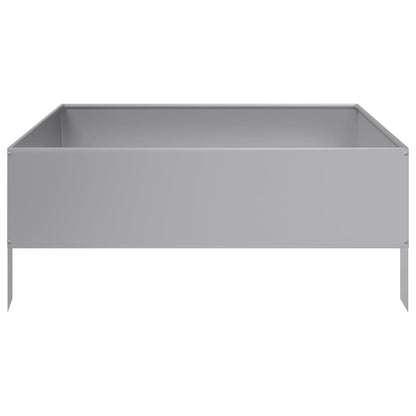 Plantenbak verhoogd 100x100x25 cm gegalvaniseerd staal
