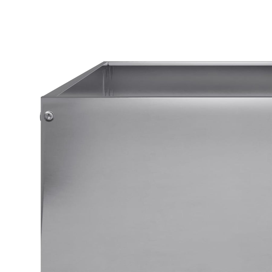 Plantenbak verhoogd 100x100x25 cm gegalvaniseerd staal