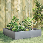 Verhoogde plantenbak 100x100x25 cm gegalvaniseerd staal