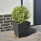 Plant pot 30x30x30 cm steel black