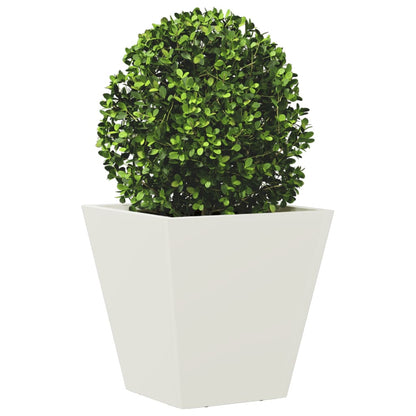 Plantenbak 30x30x30 cm staal wit