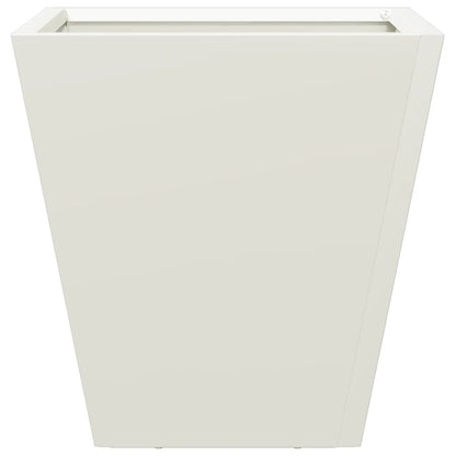 Plantenbak 30x30x30 cm staal wit