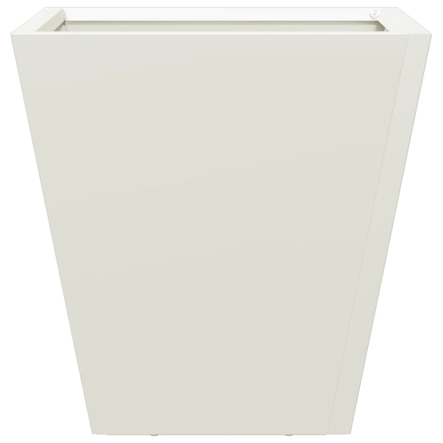 Plantenbak 30x30x30 cm staal wit