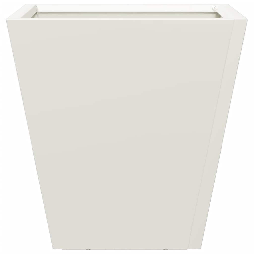 Plantenbak 30x30x30 cm staal wit