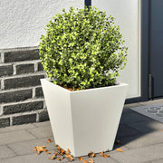 Plantenbak 30x30x30 cm staal wit 2 stuks