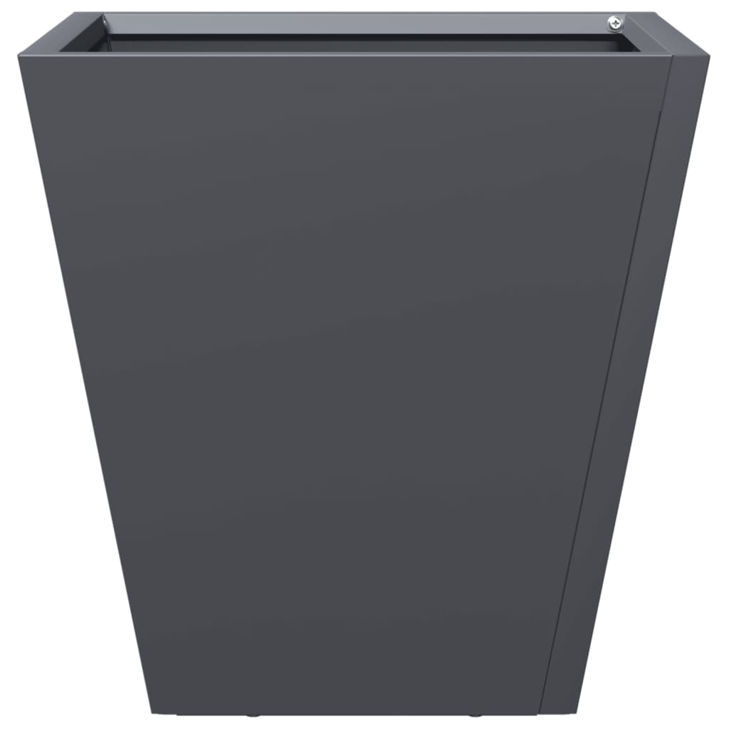 Plantenbak 30x30x30 cm staal antracietkleurig