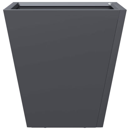 Plantenbak 30x30x30 cm staal antracietkleurig
