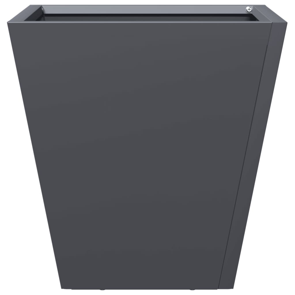 Plantenbak 30x30x30 cm staal antracietkleurig