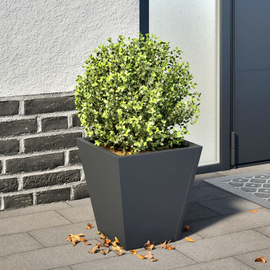 Plantenbak 30x30x30 cm staal antracietkleurig