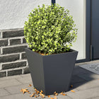 Planters 2 pcs 30x30x30 cm steel anthracite