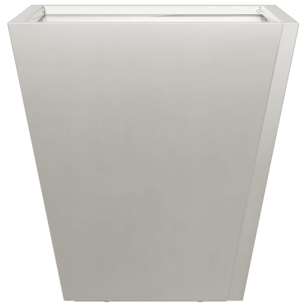 Plantenbakken 2 st 30x30x30 cm roestvrij staal