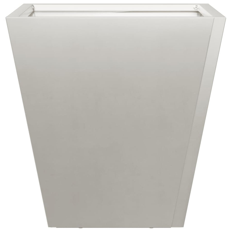 Plantenbakken 2 st 30x30x30 cm roestvrij staal