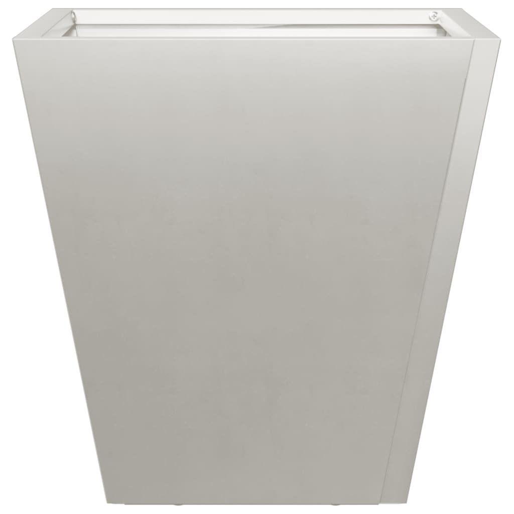 Plantenbakken 2 st 30x30x30 cm roestvrij staal