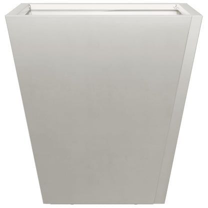 Plantenbakken 2 st 30x30x30 cm roestvrij staal
