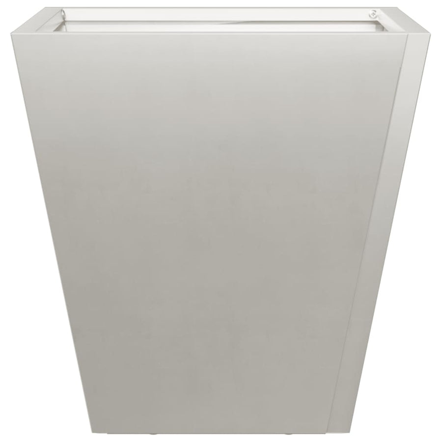 Plantenbakken 2 st 30x30x30 cm roestvrij staal