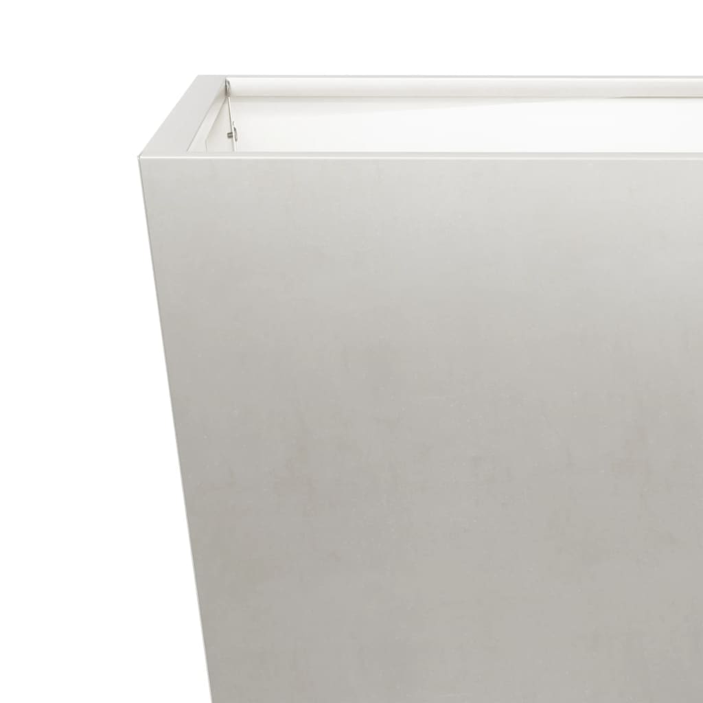 Plantenbakken 2 st 30x30x30 cm roestvrij staal