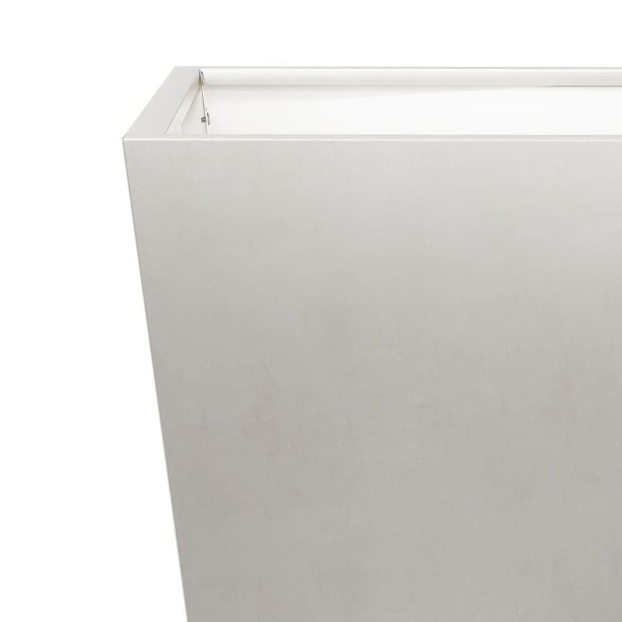 Plantenbakken 2 st 30x30x30 cm roestvrij staal