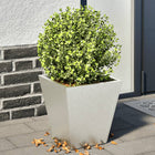 Planters 2 pcs 30x30x30 cm stainless steel
