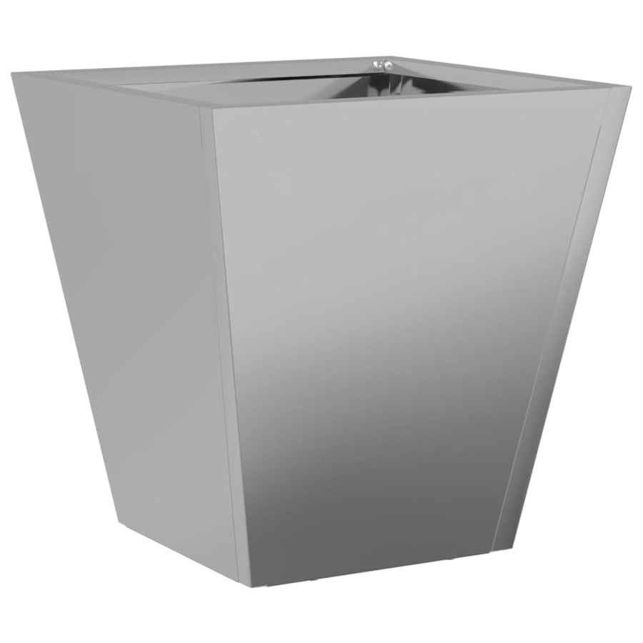 Plantenbakken 2 st 30x30x30 cm gegalvaniseerd staal