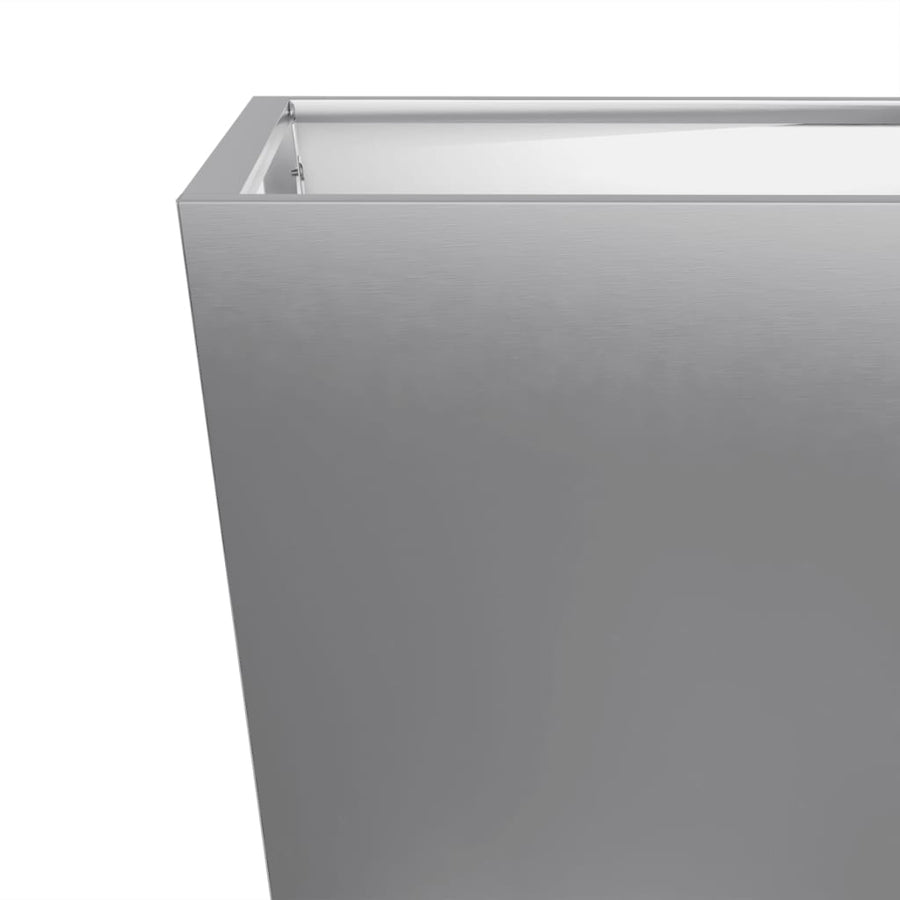 Plantenbakken 2 st 30x30x30 cm gegalvaniseerd staal
