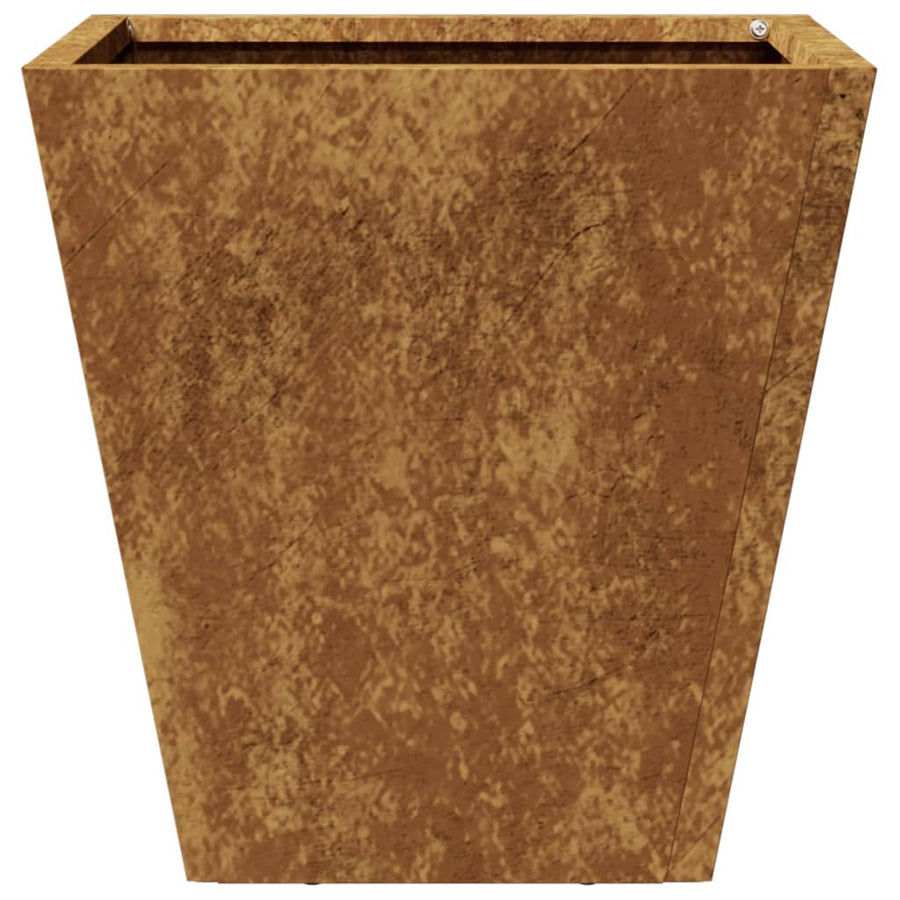 Plantenbakken 2 st 30x30x30 cm cortenstaal