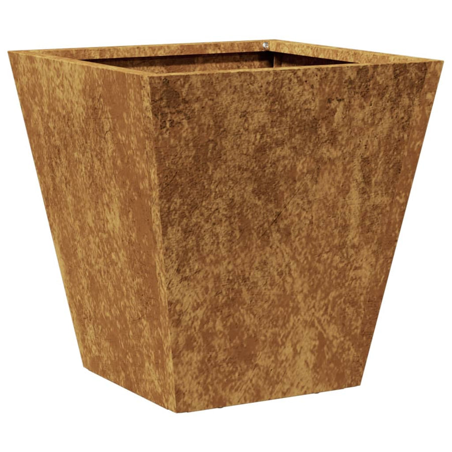 Plantenbakken 2 st 30x30x30 cm cortenstaal