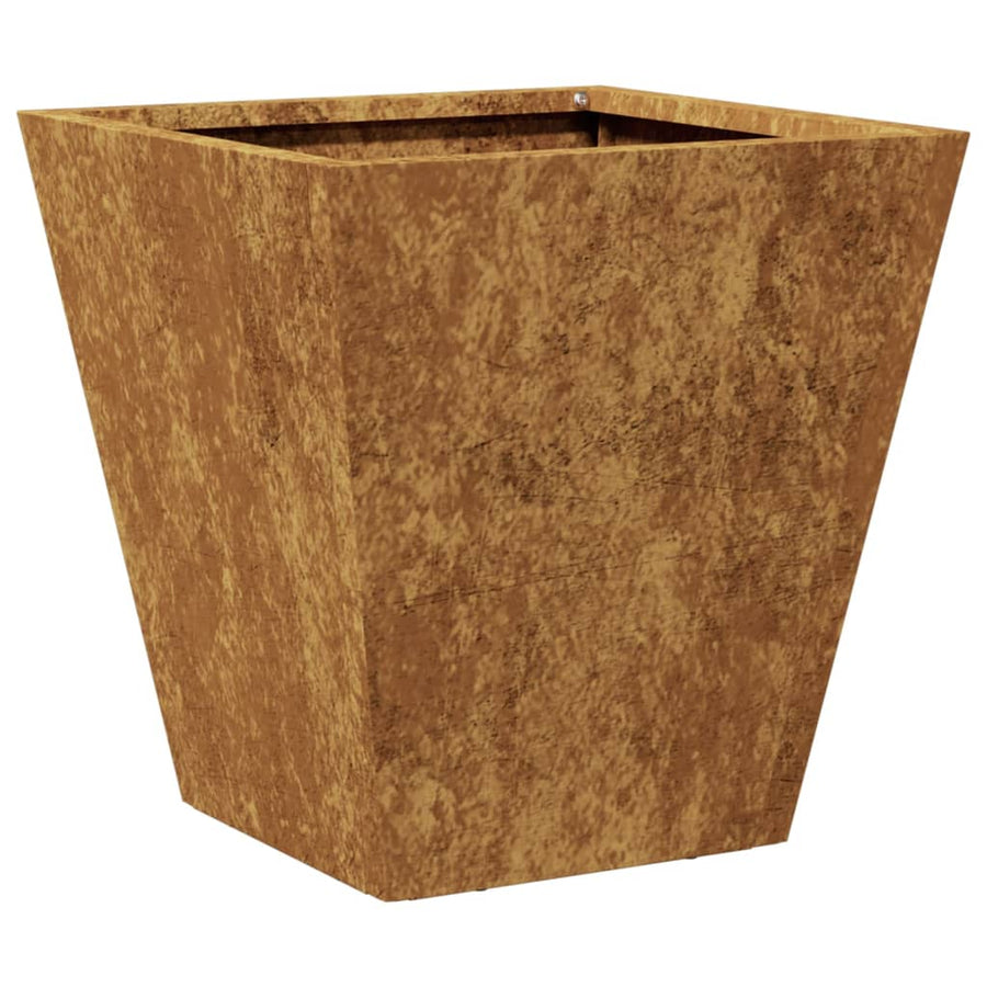 Plantenbakken 2 st 30x30x30 cm cortenstaal