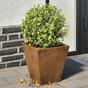 Plantenbak 30x30x30 cm cortenstaal 2 stuks