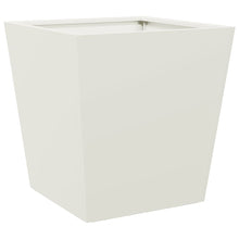 Plantenbak 40x40x40 cm staal wit