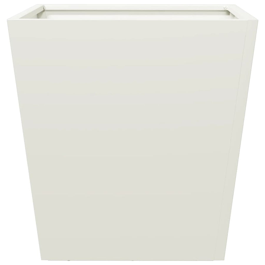 Plantenbakken 2 st 40x40x40 cm staal wit