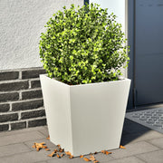 Plantenbak 40x40x40 cm staal wit 2 stuks