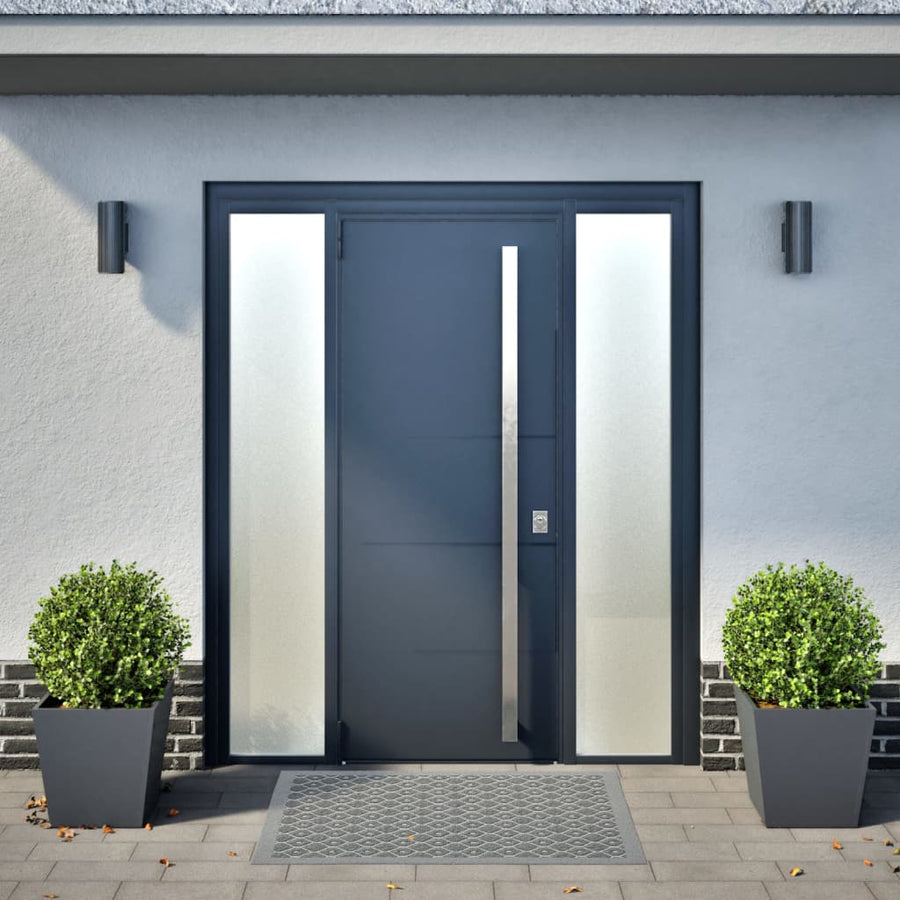 Plantenbakken 2 st 40x40x40 cm staal antracietkleurig