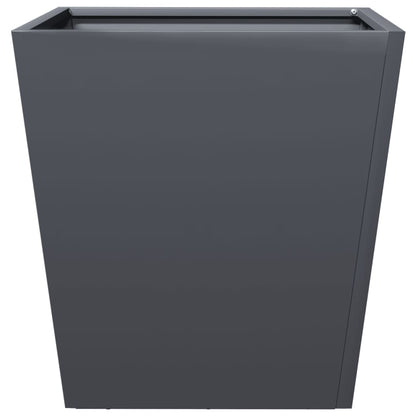 Plantenbakken 2 st 40x40x40 cm staal antracietkleurig