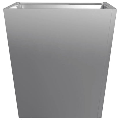 Plantenbakken 2 st 40x40x40 cm gegalvaniseerd staal