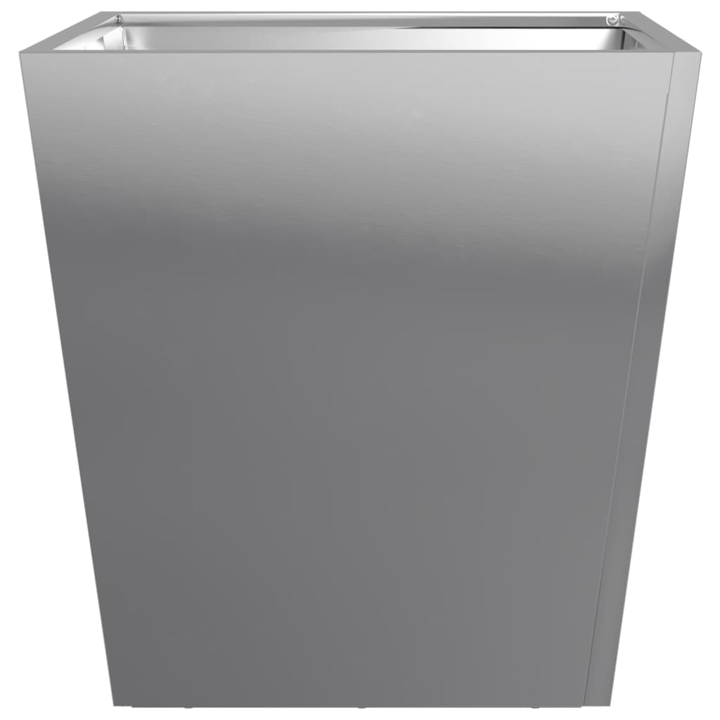 Plantenbakken 2 st 40x40x40 cm gegalvaniseerd staal