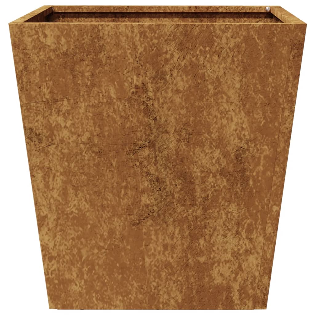 Plantenbakken 2 st 40x40x40 cm cortenstaal