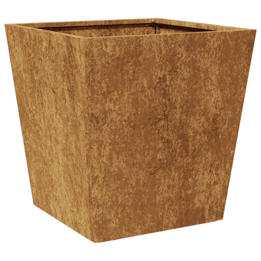 Plantenbakken 2 st 40x40x40 cm cortenstaal