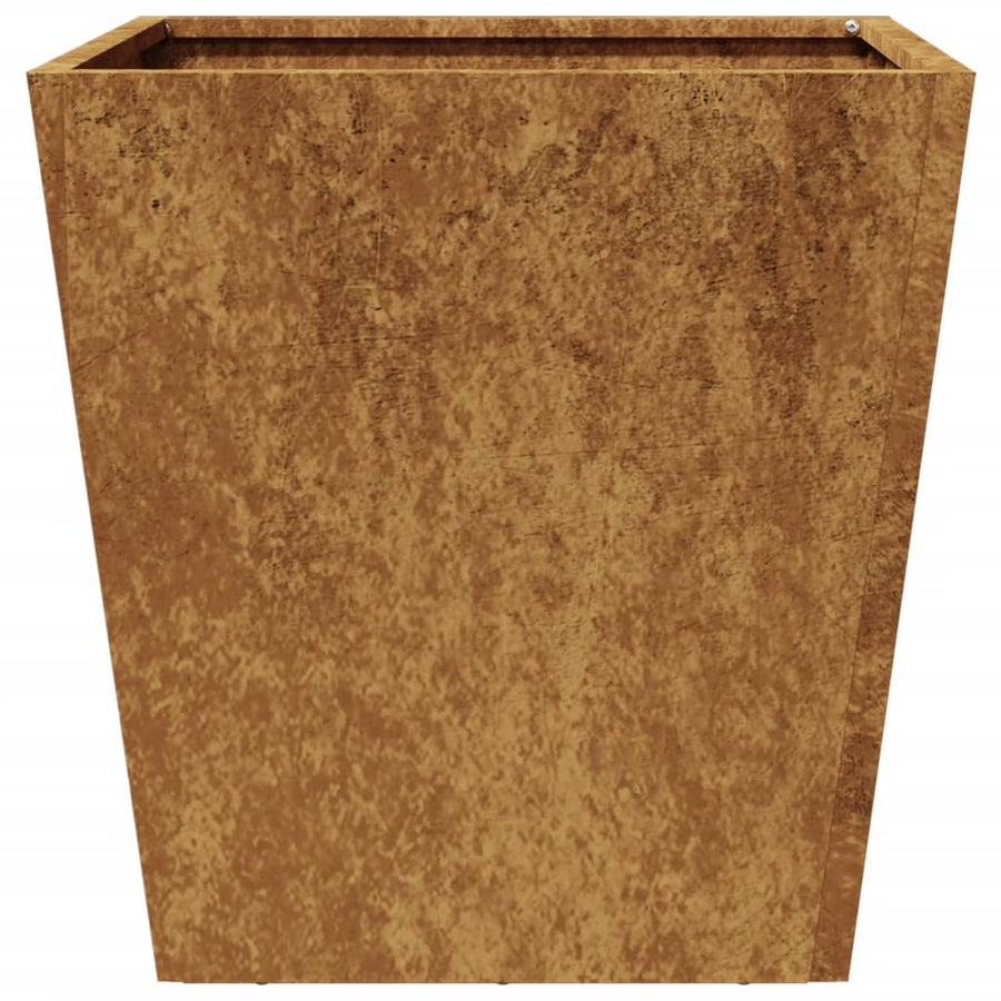 Plantenbakken 2 st 40x40x40 cm cortenstaal