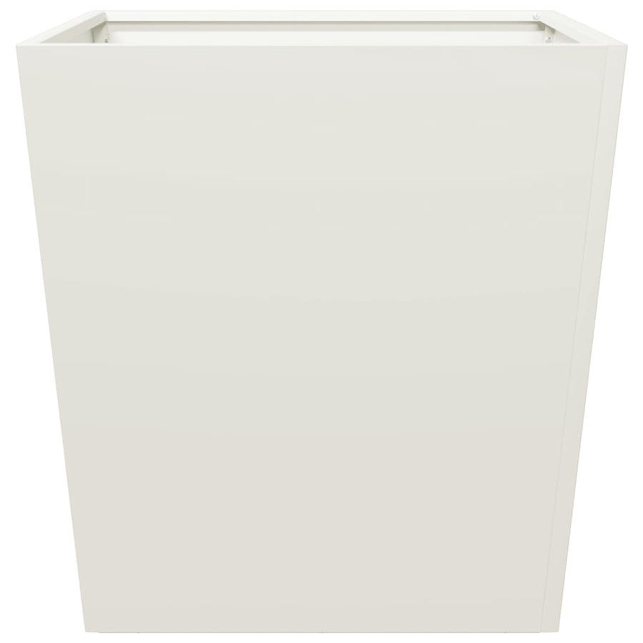 Plantenbak 50x50x50 cm staal wit