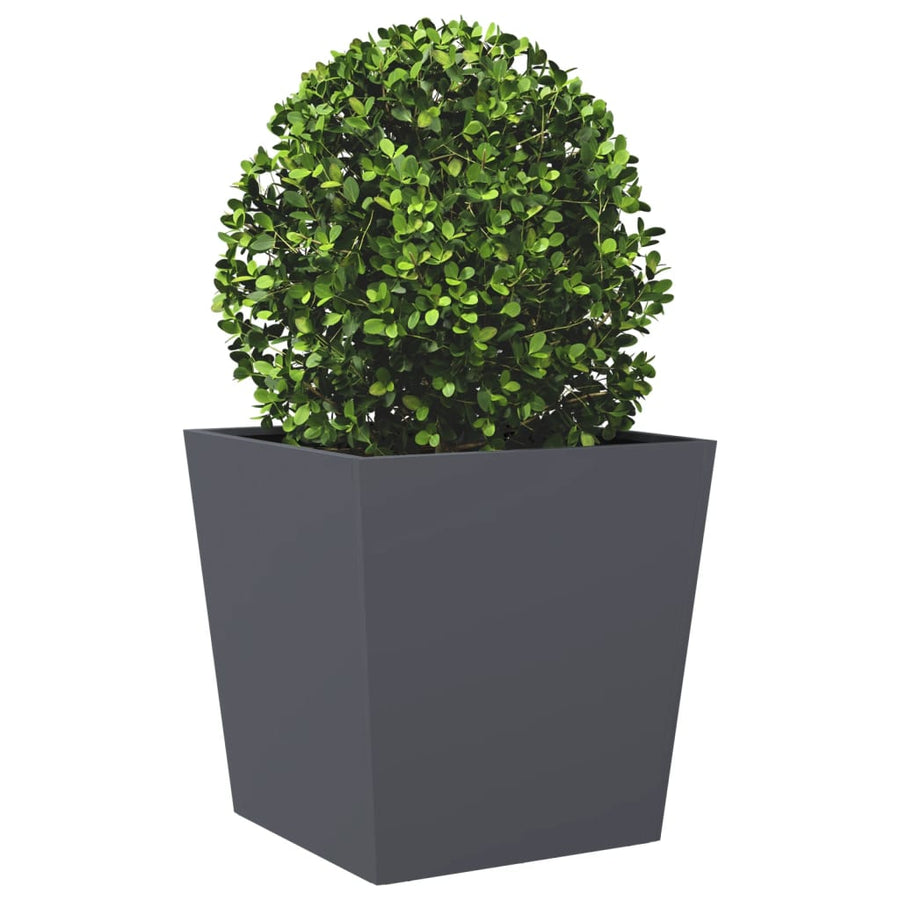 Plantenbak 50x50x50 cm staal antracietkleurig