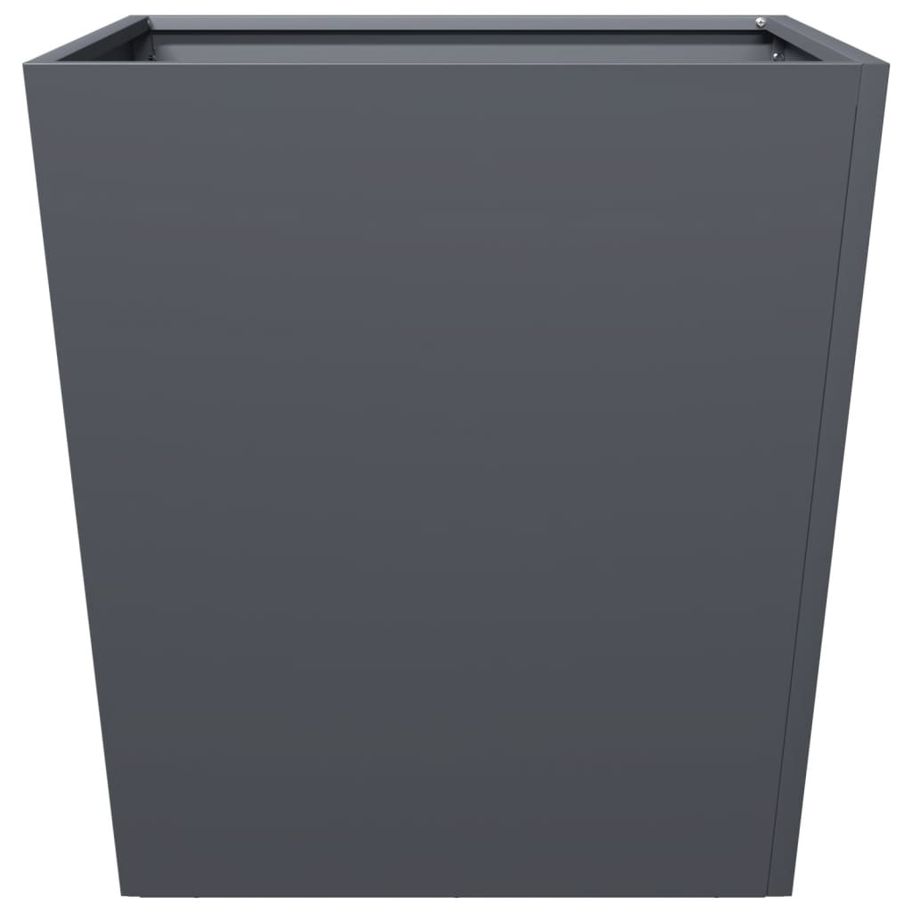 Plantenbak 50x50x50 cm staal antracietkleurig