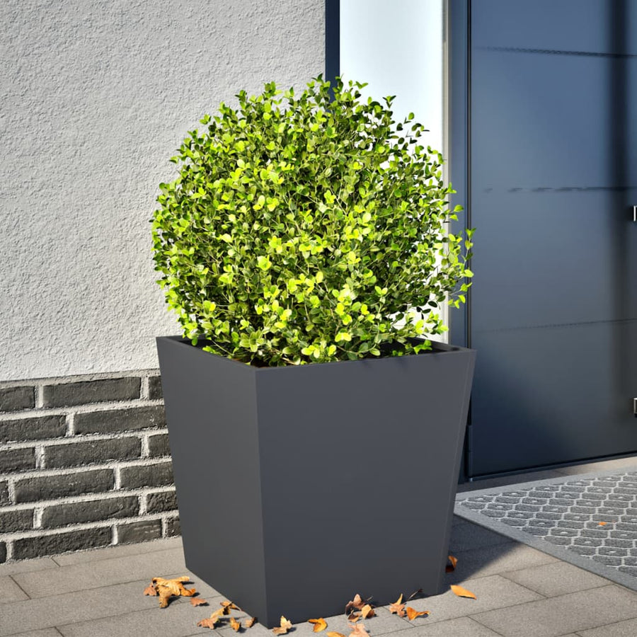 Plantenbak 50x50x50 cm staal antracietkleurig