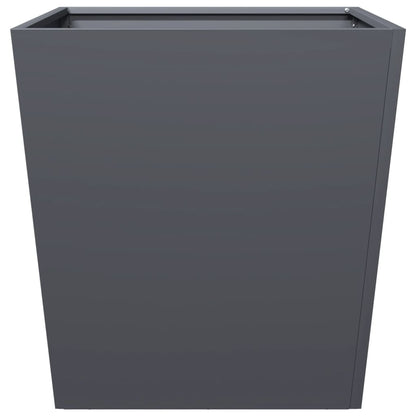 Plantenbakken 2 st 50x50x50 cm staal antracietkleurig