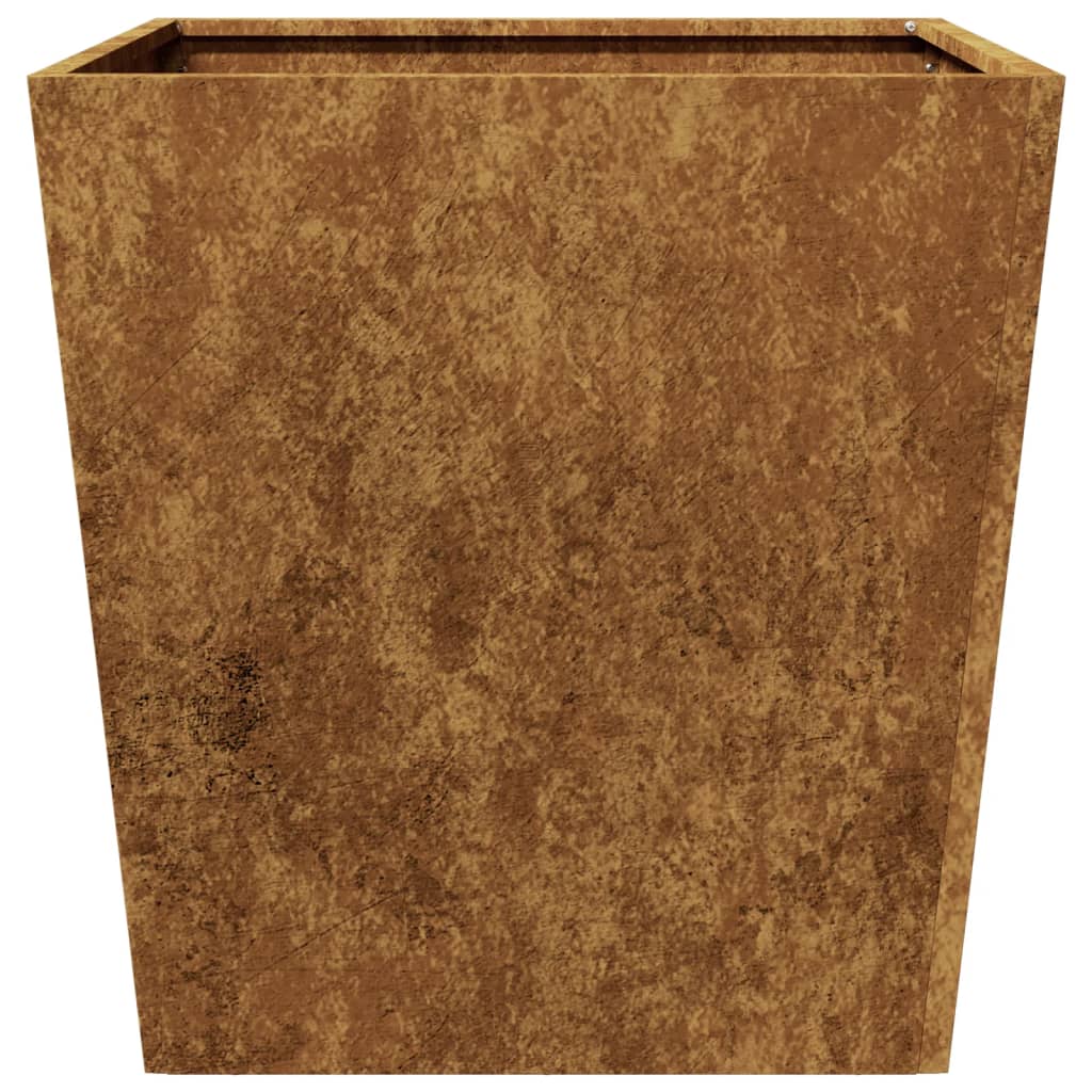 Plantenbakken 2 st 50x50x50 cm cortenstaal
