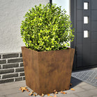 Planters 2 pcs 50x50x50 cm weather-resistant steel